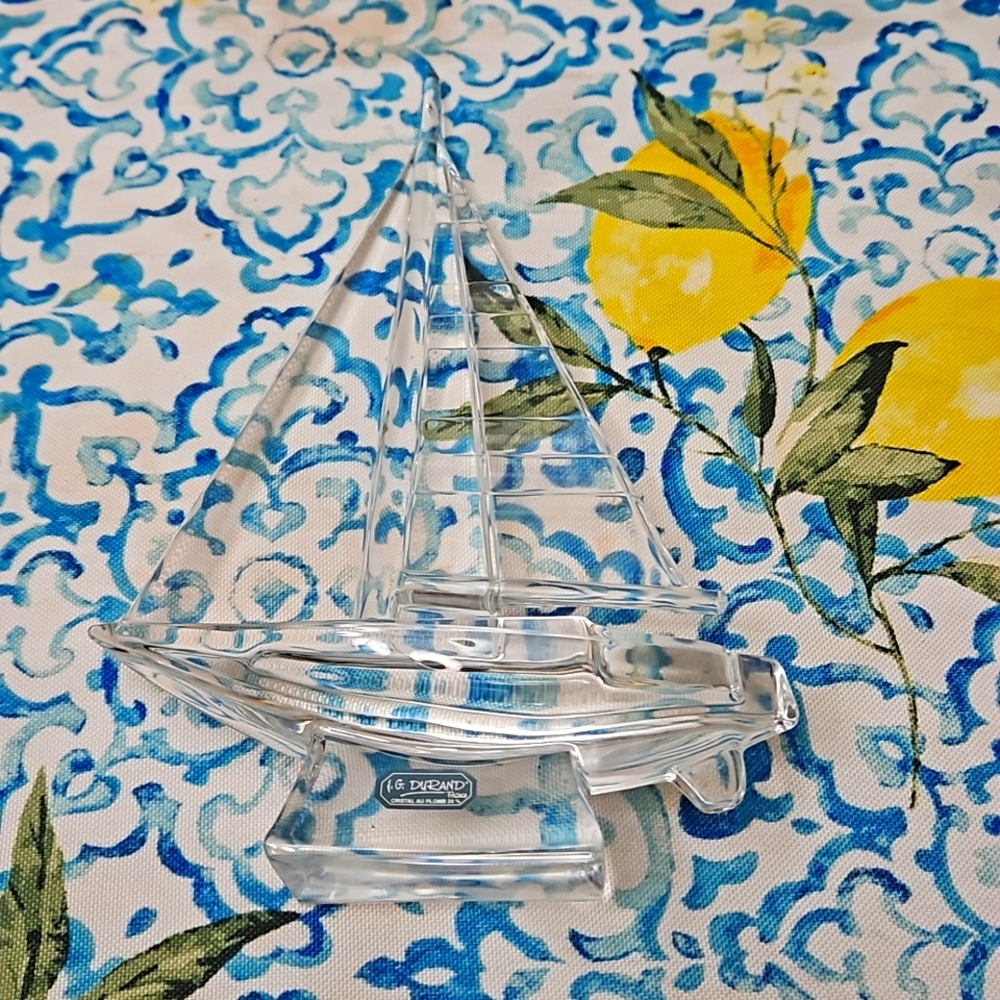 Vintage J.G Durand France Sailboat